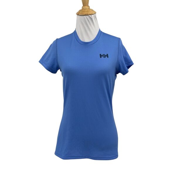 Helly Hansen T Shirt Womens XS Extra Small Blue Jay Relaxed UPF 50 Short Sleeve - Picture 1 of 11